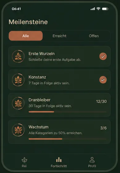 Die ReiCover-App auf einem Smartphone